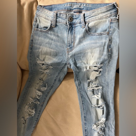 american eagle super stretchy jeggings - size 6 - Picture 4 of 4